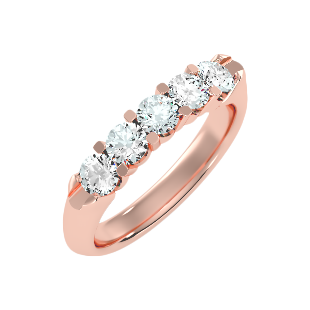 Joily Half Eternity Band - Five