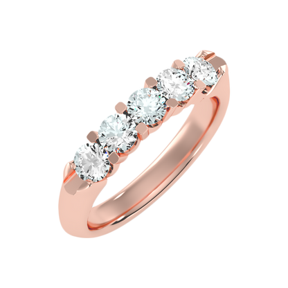 Joily Half Eternity Band - Five