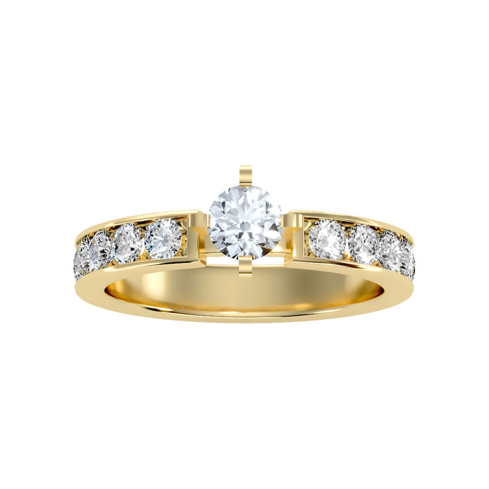 Jolly Solitaire Ring In 925 Sterling Silver - Eleven