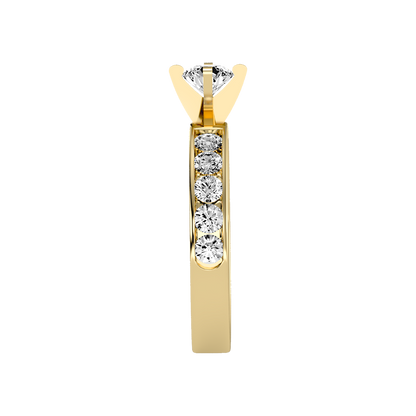 Jolly Solitaire Ring In 925 Sterling Silver - Twelve