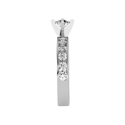 Jolly Solitaire Ring In 925 Sterling Silver - Eight