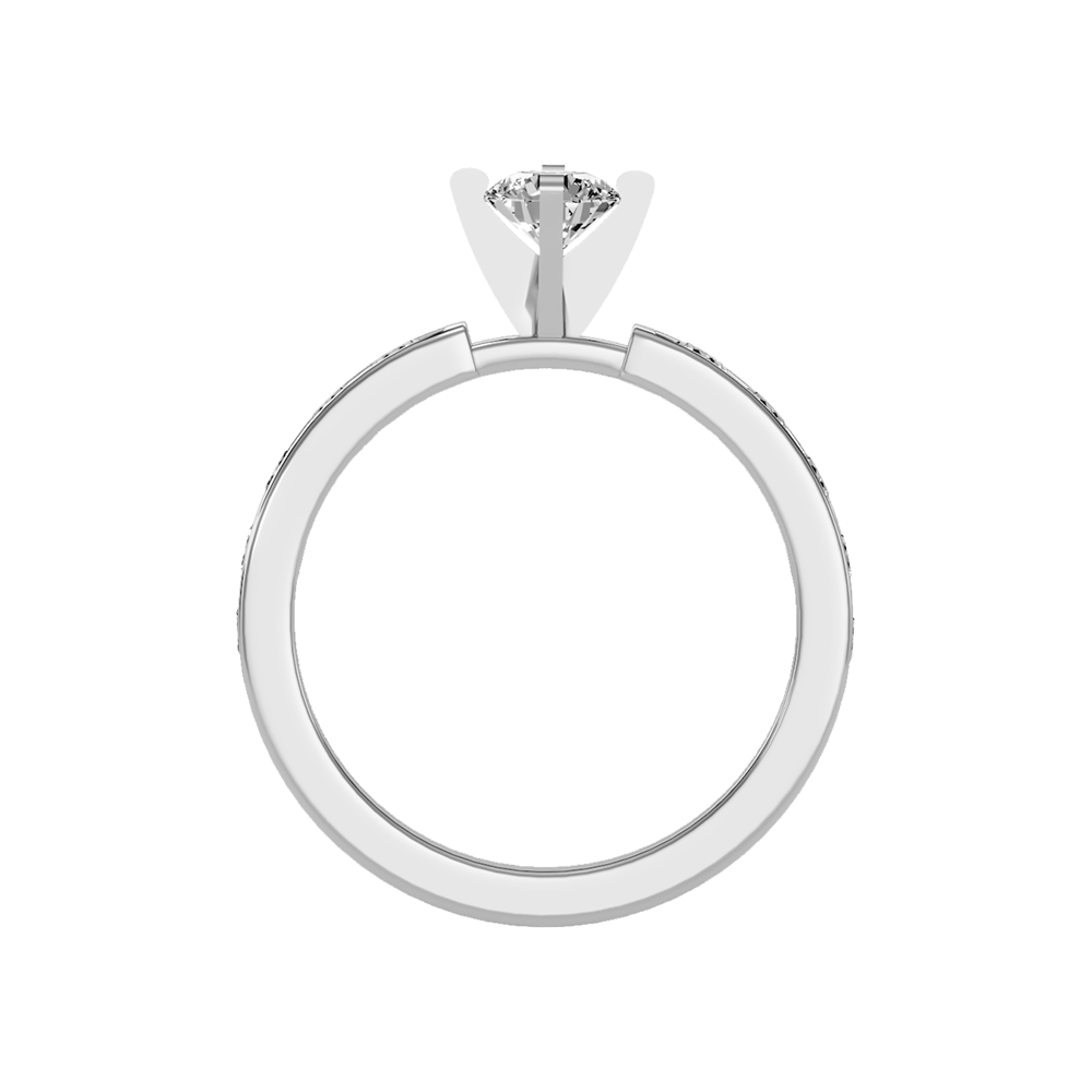 Jolly Solitaire Ring In 925 Sterling Silver - Nine