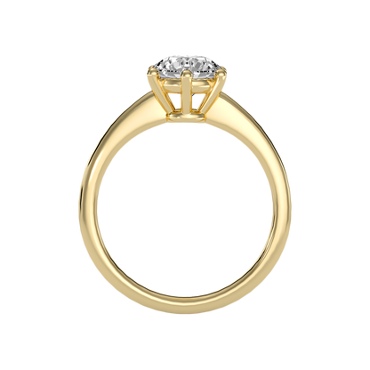 Joyful Classic Solitaire Ring In 925 Sterling Silver - Twelve