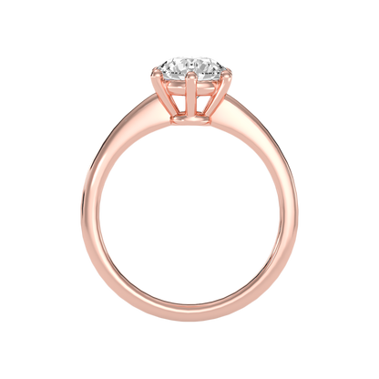 Joyful Classic Solitaire Ring In 925 Sterling Silver - Two