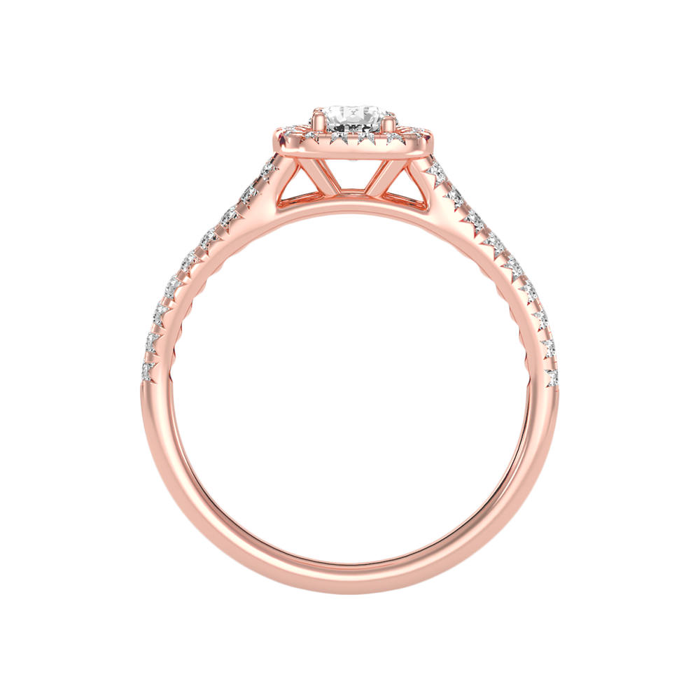Jubliant Halo Diamond Ring - Two