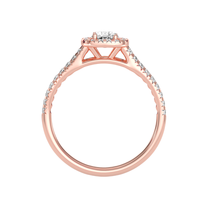 Jubliant Halo Diamond Ring - Two