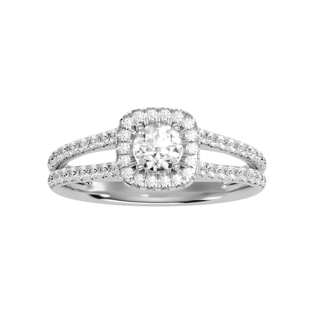 Jubliant Halo Diamond Ring - Six