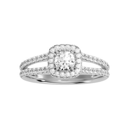 Jubliant Halo Diamond Ring - Six