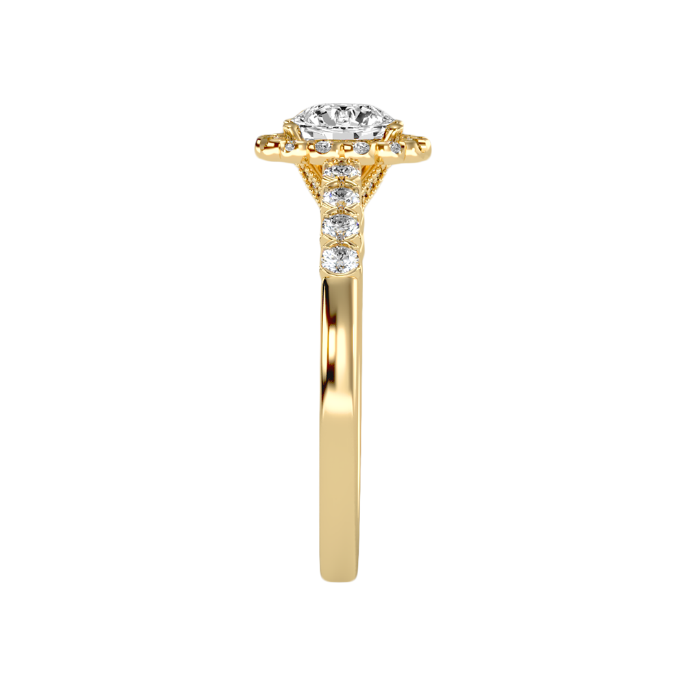 Kallos Classic Halo Diamond Engagement Ring - Eleven