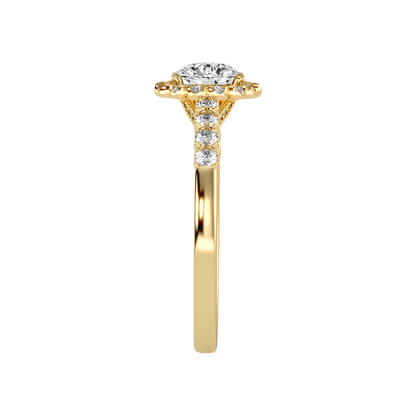 Kallos Classic Halo Diamond Engagement Ring - Eleven