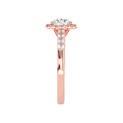 Kallos Classic Halo Diamond Engagement Ring - Eight