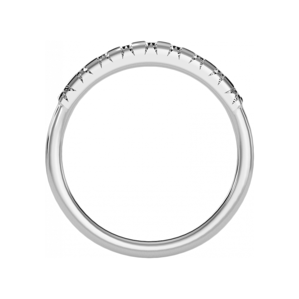 Keen Half Eternity Ring In 925 Sterling Silver - One