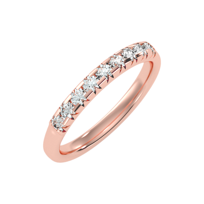 Keen Half Eternity Ring In 925 Sterling Silver - Ten
