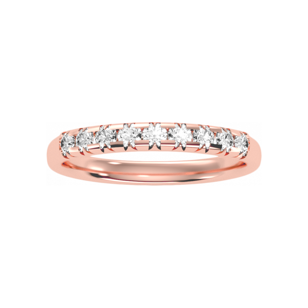 Keen Half Eternity Ring In 925 Sterling Silver - Twelve