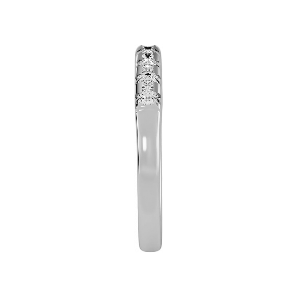 Keen Half Eternity Ring In 925 Sterling Silver - Three