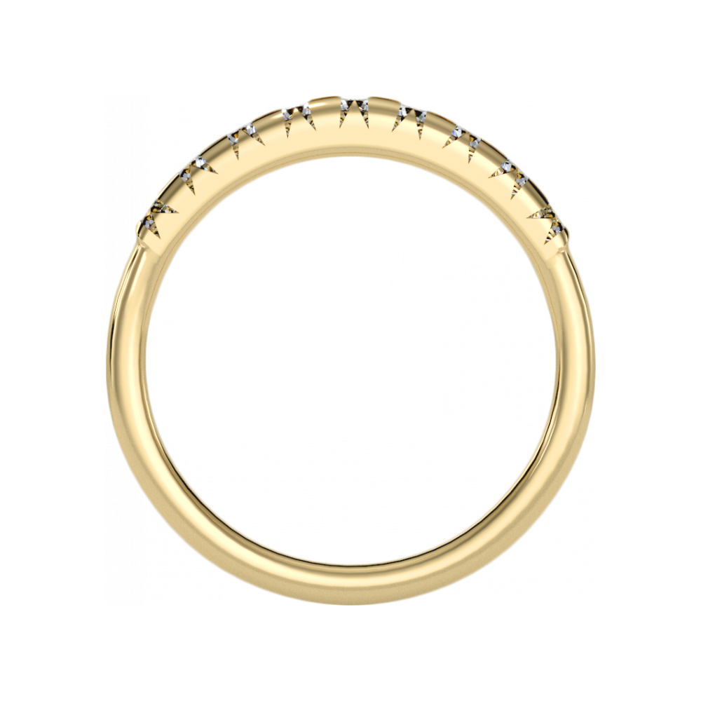 Keen Half Eternity Ring In 925 Sterling Silver - Six