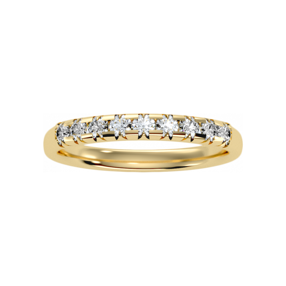 Keen Half Eternity Ring In 925 Sterling Silver - Eight