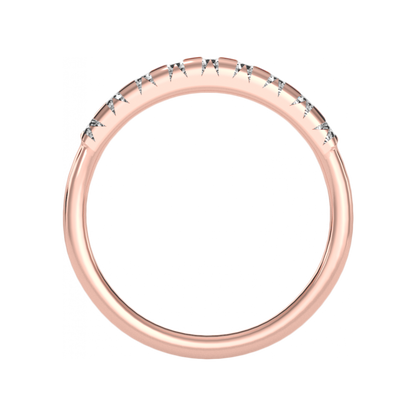 Keen Half Eternity Ring In 925 Sterling Silver - Nine