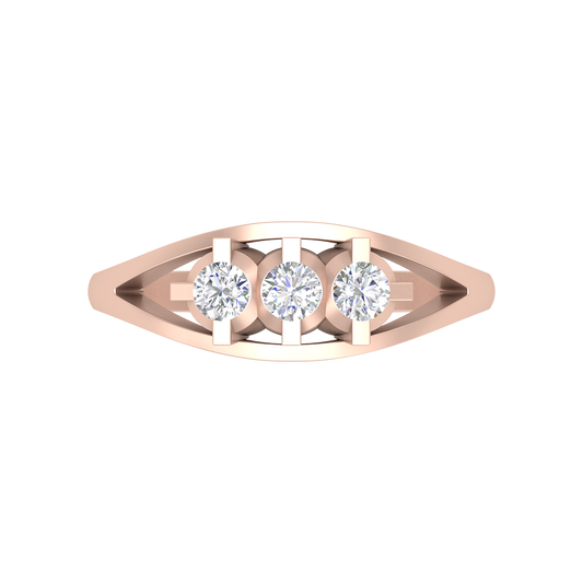 Kelly Rounded Band In 925 Sterling Silver - Two