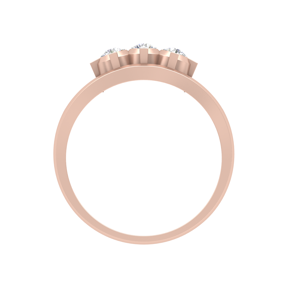 Kelly Rounded Band In 925 Sterling Silver - Four