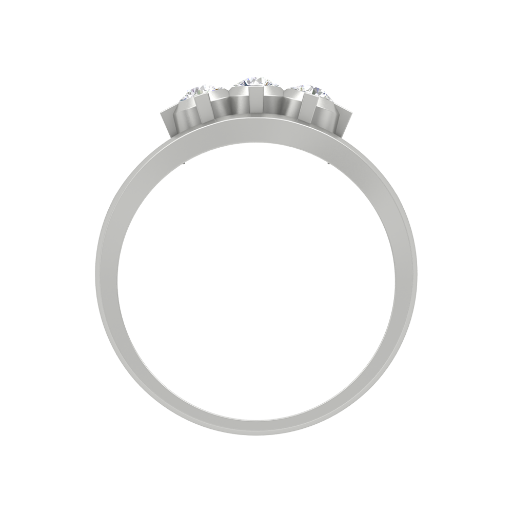 Kelly Rounded Band In 925 Sterling Silver - Eight