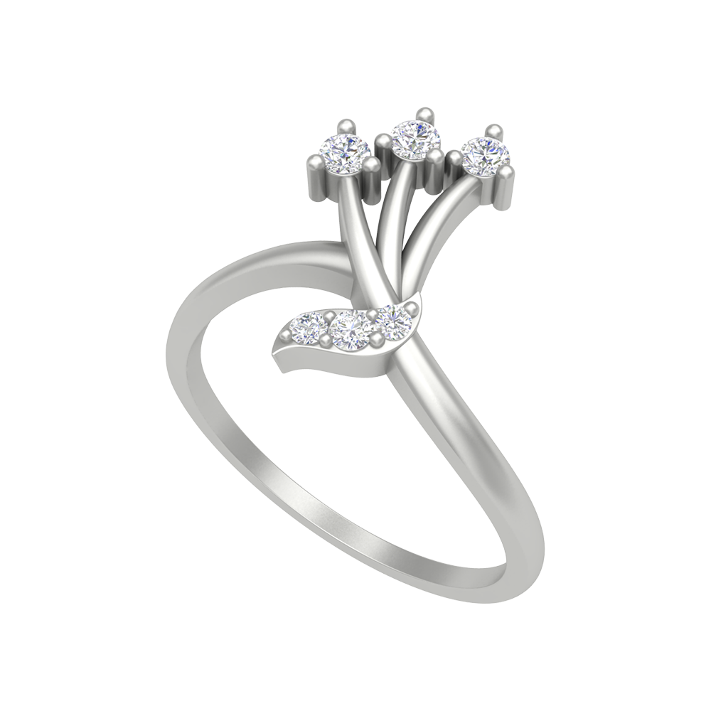 Knot Flexi Ring In 925 Sterling Silver - Five