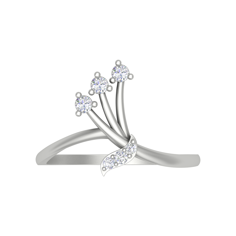 Knot Flexi Ring In 925 Sterling Silver - Six