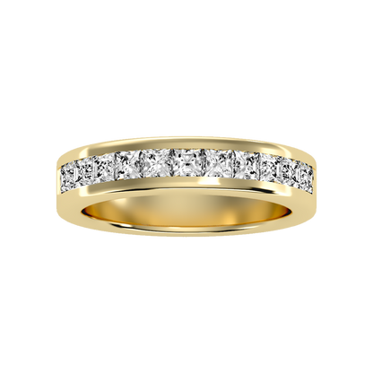 Laesh Half Eternity Band In 925 Sterling Silver - Three