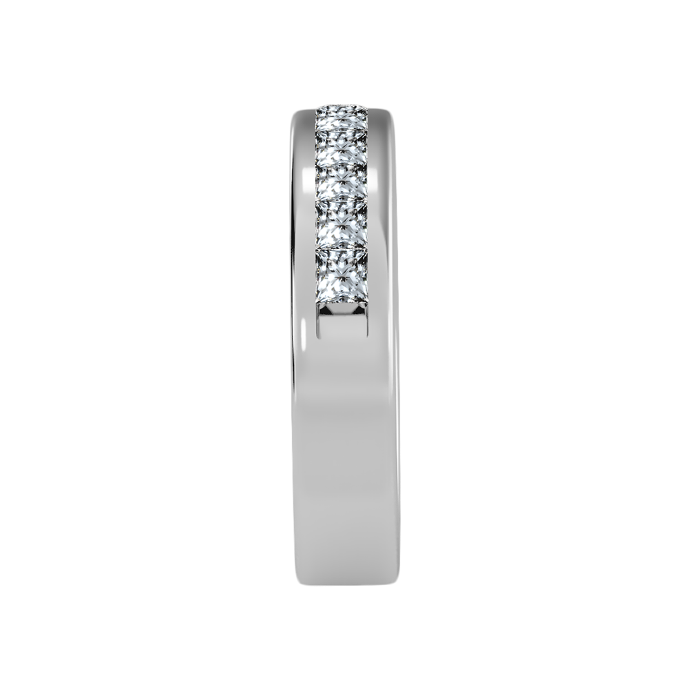 Laesh Half Eternity Band In 925 Sterling Silver - Seven
