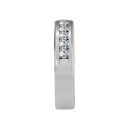 Laesh Half Eternity Band In 925 Sterling Silver - Seven