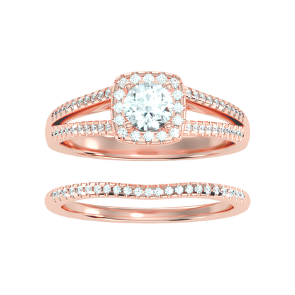 Lambent Bridal Ring Set - One