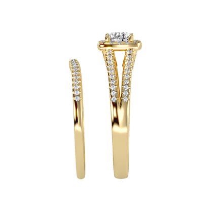 Lambent Bridal Ring Set - Eleven