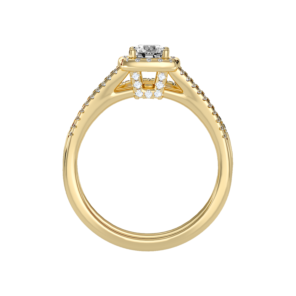 Lambent Bridal Ring Set In 925 Sterling Silver - Twelve