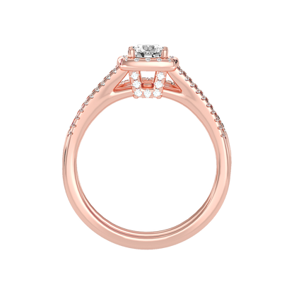 Lambent Bridal Ring Set In 925 Sterling Silver - Four