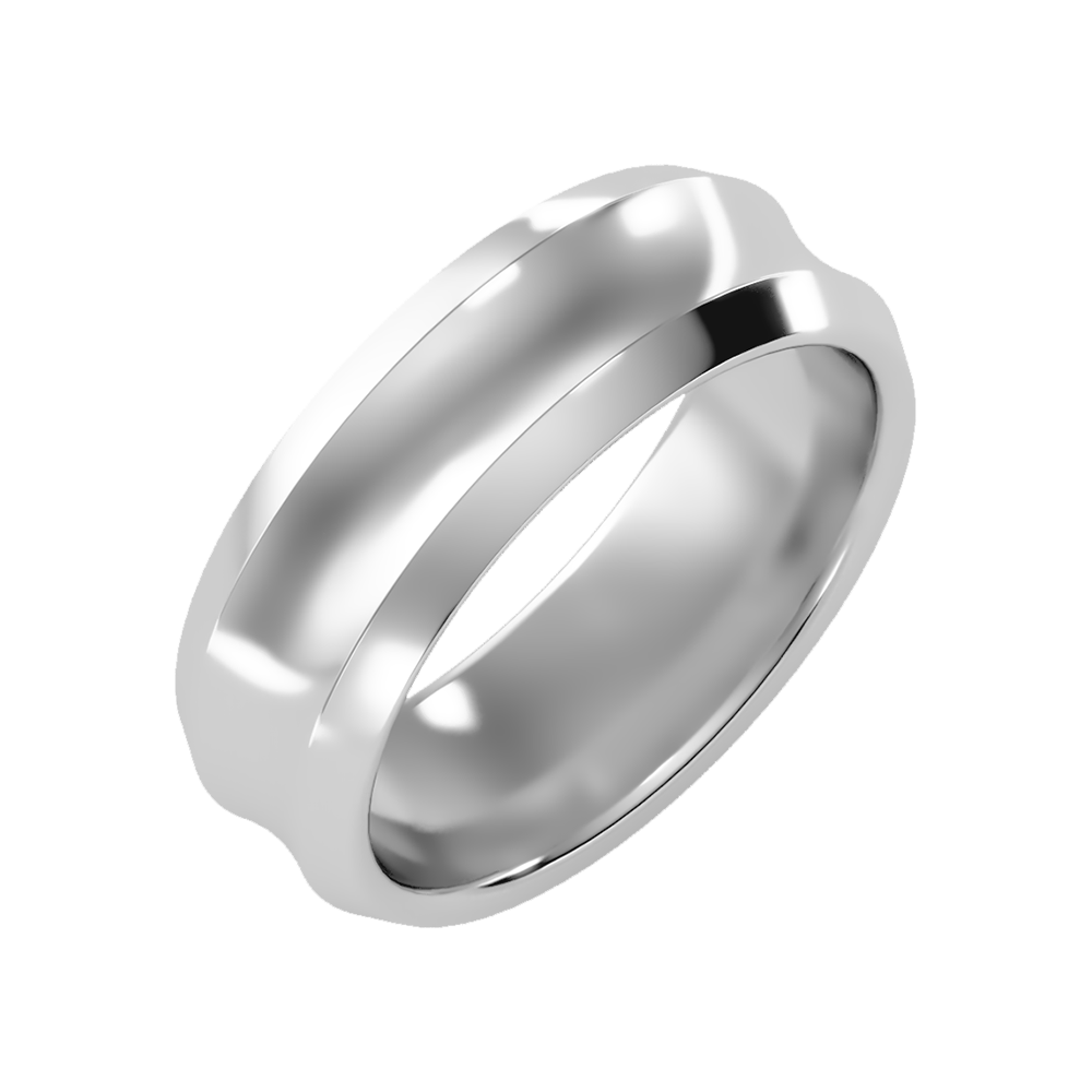 Laurels Men's Broad Band Ring - One