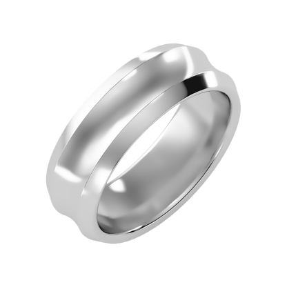 Laurels Men's Broad Band Ring - One