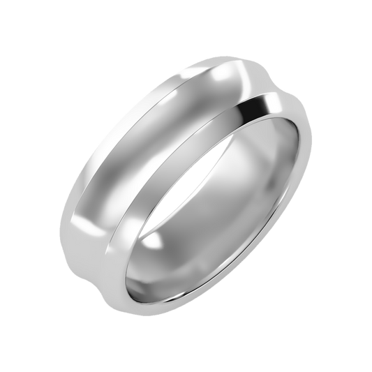 Laurels Men's Broad Band Ring - One