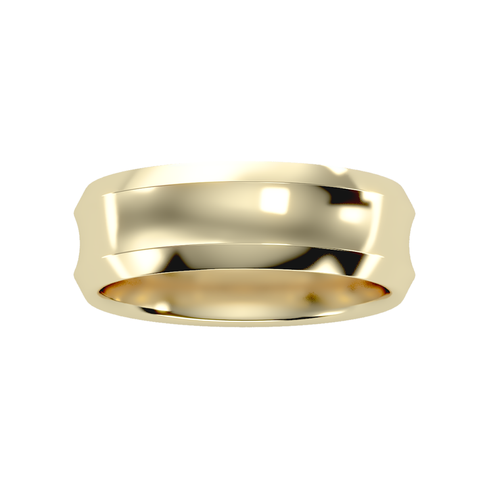 Laurels Men's Broad Band Ring - Ten