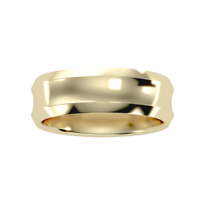 Laurels Men's Broad Band Ring - Ten