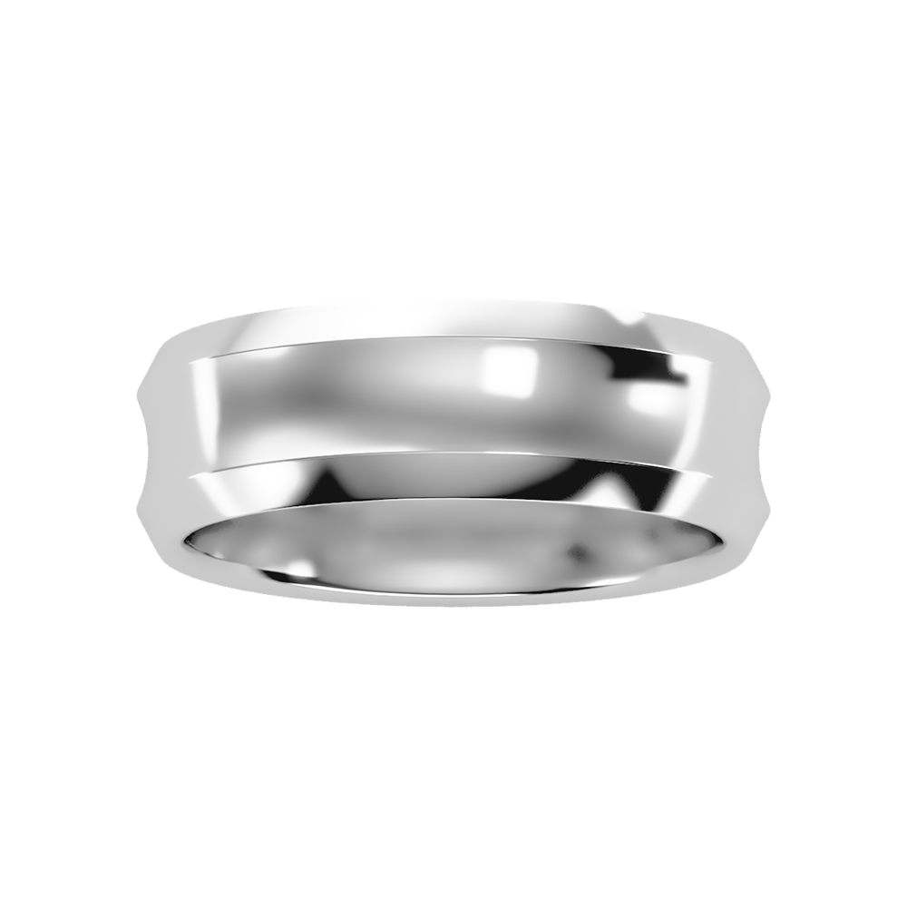 Laurels Men's Broad Band Ring - Three