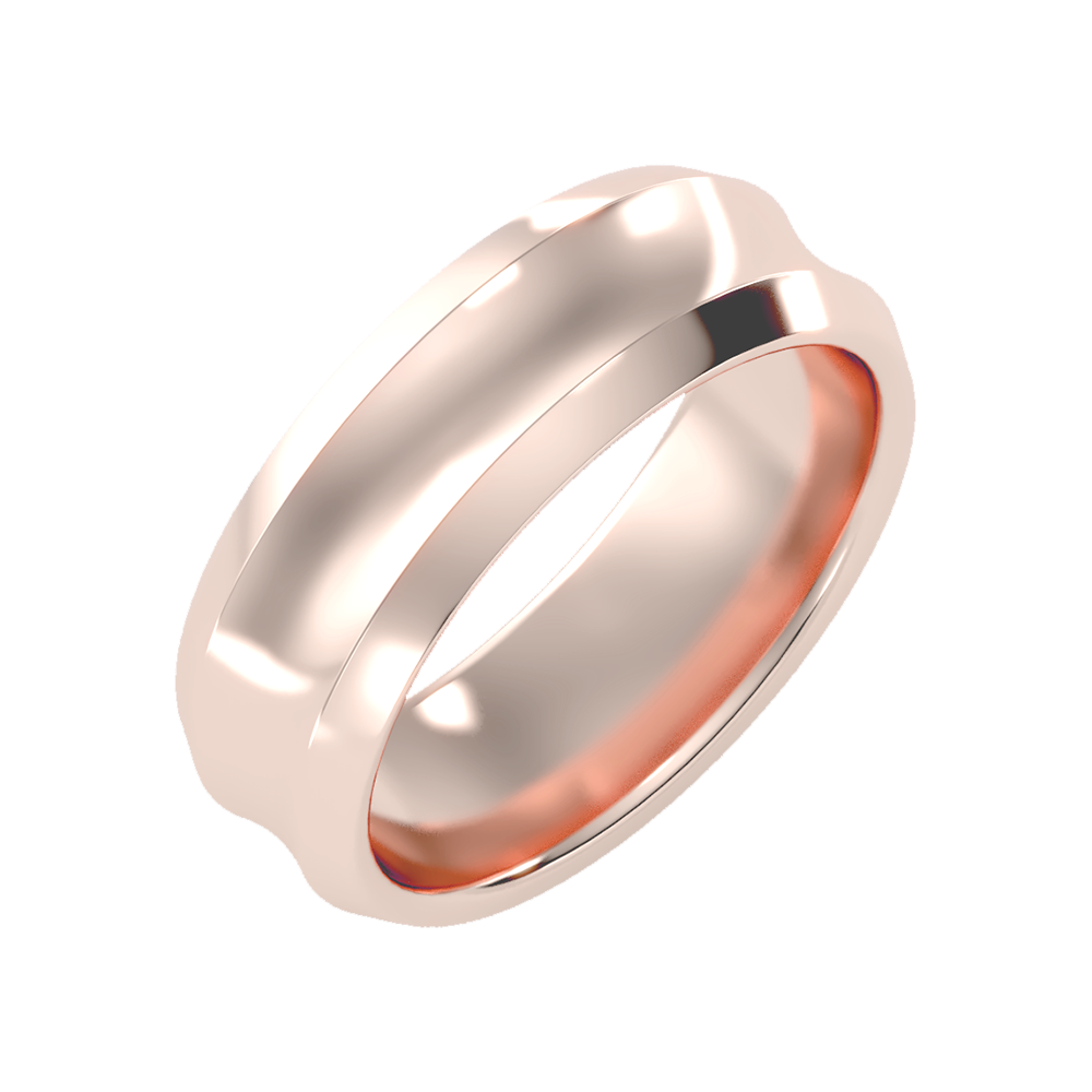 Laurels Men's Broad Band Ring - Five