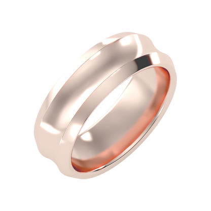 Laurels Men's Broad Band Ring - Five
