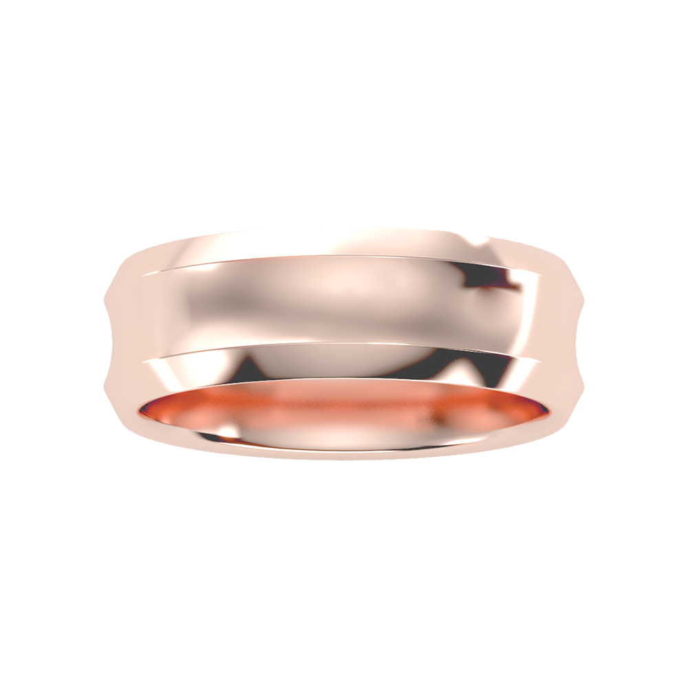 Laurels Men's Broad Band Ring - Six