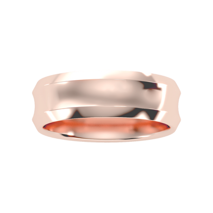 Laurels Men's Broad Band Ring - Six