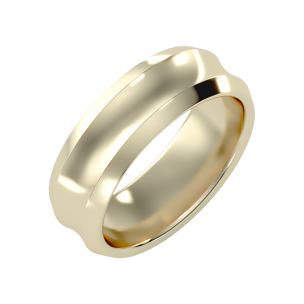 Laurels Men's Broad Band Ring - Nine
