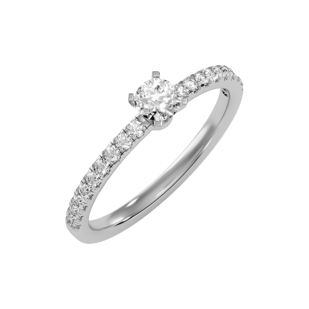 Lavish Solitaire Ring - One