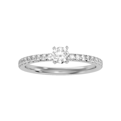Lavish Solitaire Ring - Three