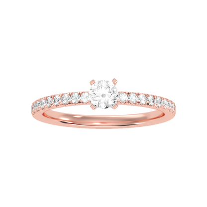 Lavish Solitaire Ring In 925 Sterling Silver - Seven