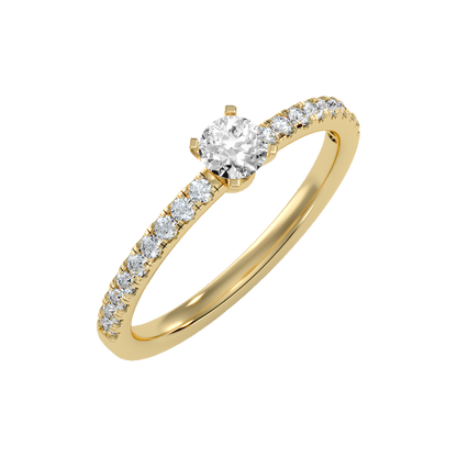 Lavish Solitaire Ring - Nine