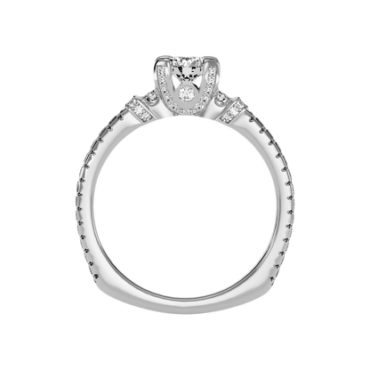 La Belleza Halo Ring In 925 Sterling Silver - Eight